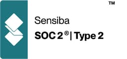 Sensiba SOC 2 Type 2 Trust Badge